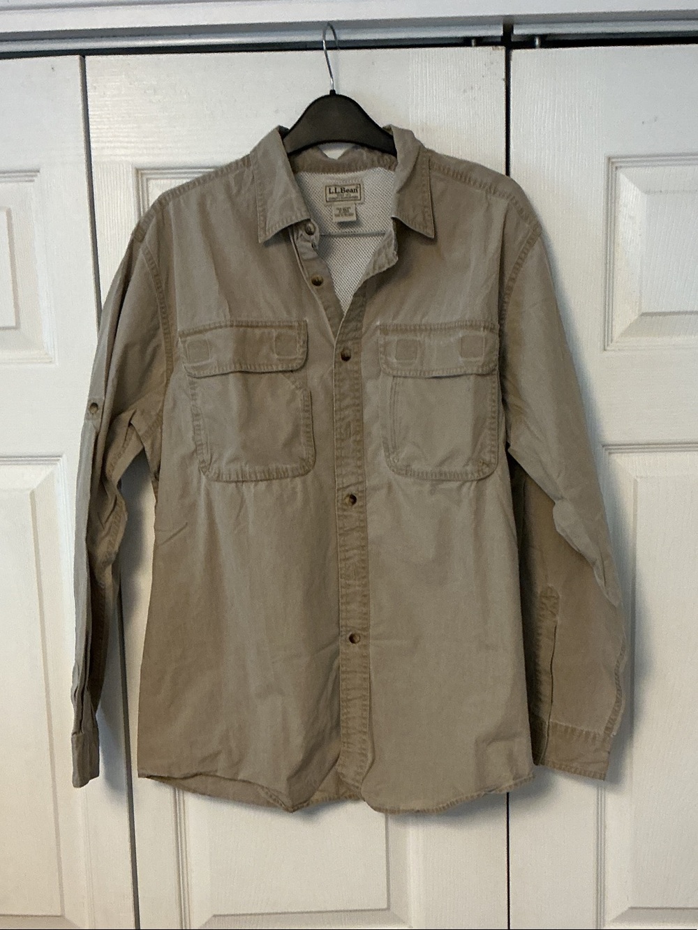 L.L. Bean Men's Light Tan Shirt Jacket